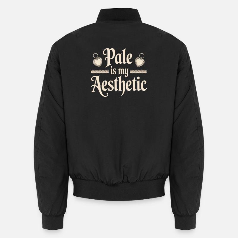 Pale Is My Aesthetic - Unisex Bomber Jacket - black
