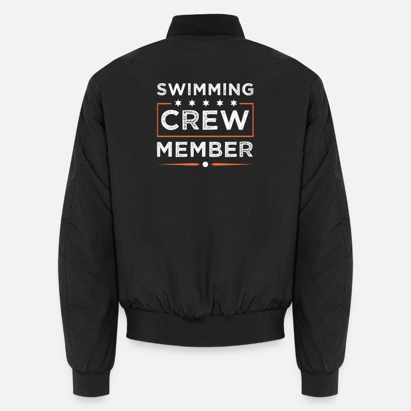 Équipage de natation - Bomber unisexe - noir