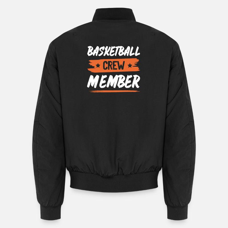 Basketball Crew - Unisex Bomber Jacket - black