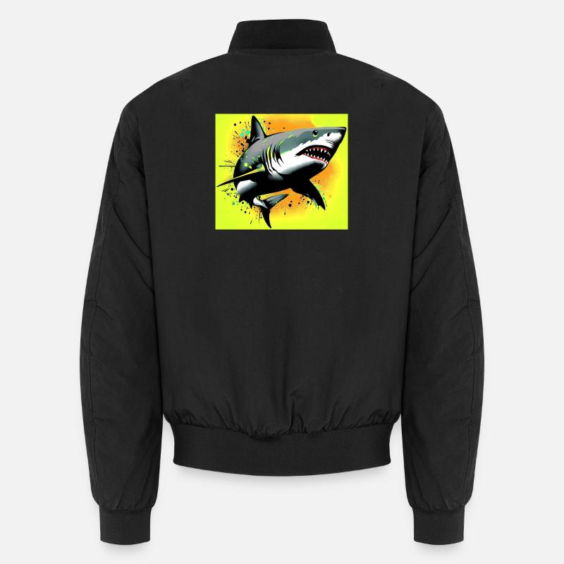 Requin - Bomber unisexe - noir