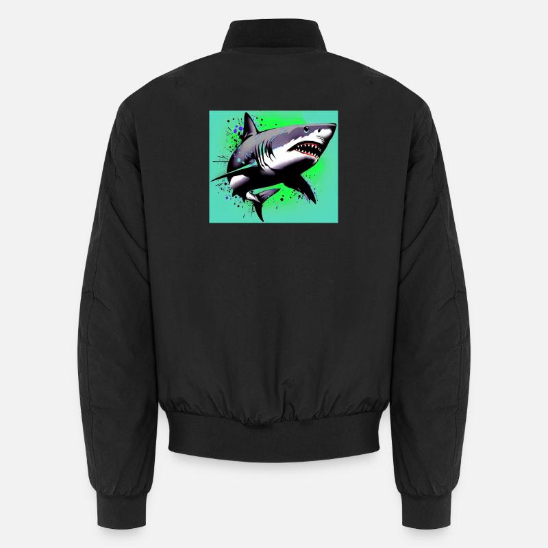 Requin - Bomber unisexe - noir