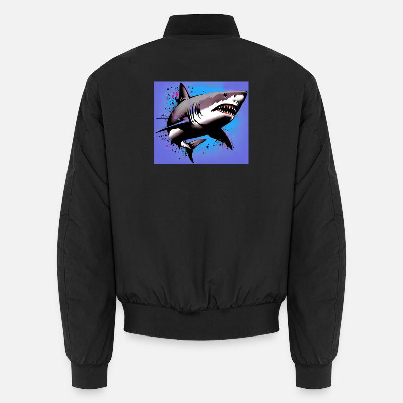 Requin - Bomber unisexe - noir