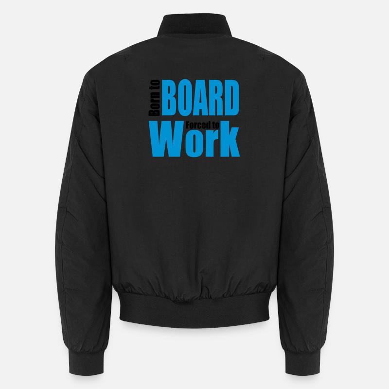 Snowboard - Unisex Bomberjacke - Schwarz