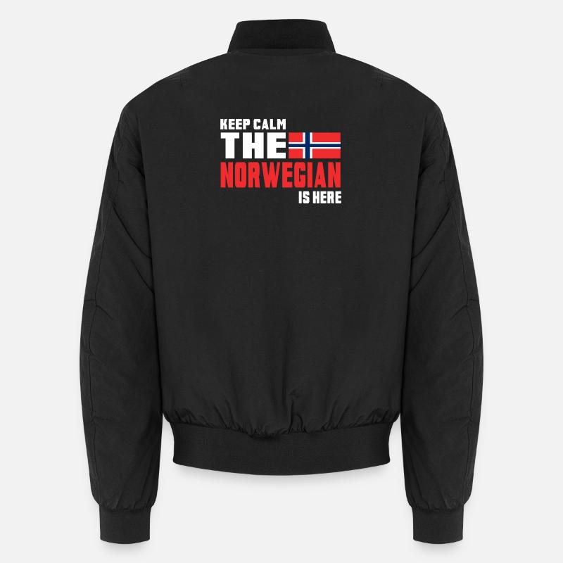 Keep Calm The Norwegian / Norway / Gift Unisex Bomber Jacket