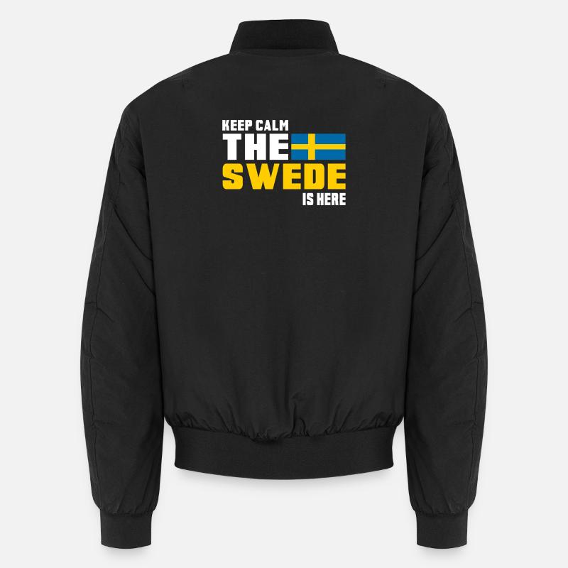 Keep Calm The Swede is Here/ Sweden Gift Unisex Bomber Jacket