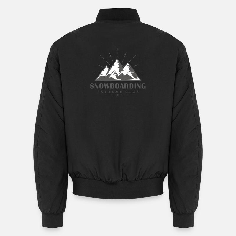 Snow Mountain Snowboard Design Unisex Bomber Jacket