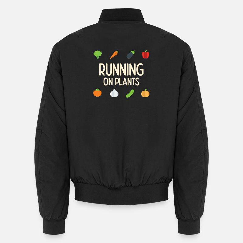 Running On Plants Unisex Bomber Jacket
