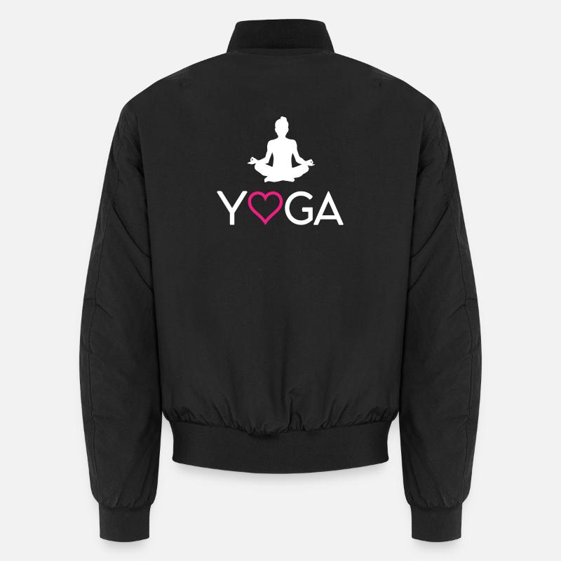 Yoga - Unisex Bomber Jacket - black