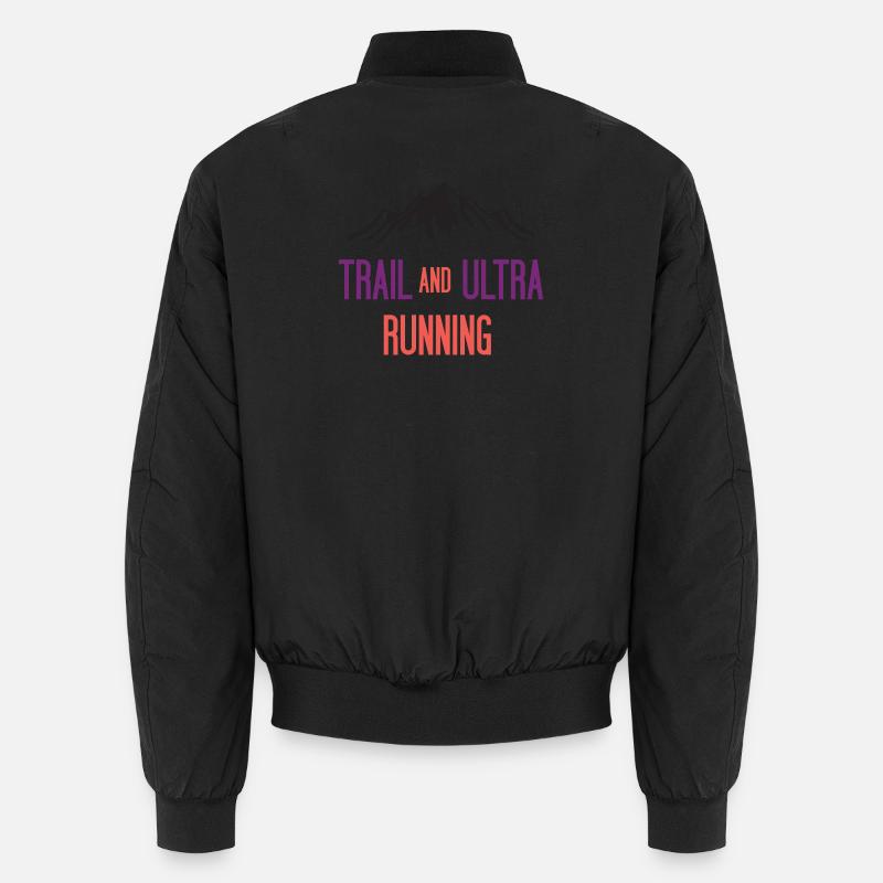 Trail and Ultra Running - Unisex Bomber Jacket - black