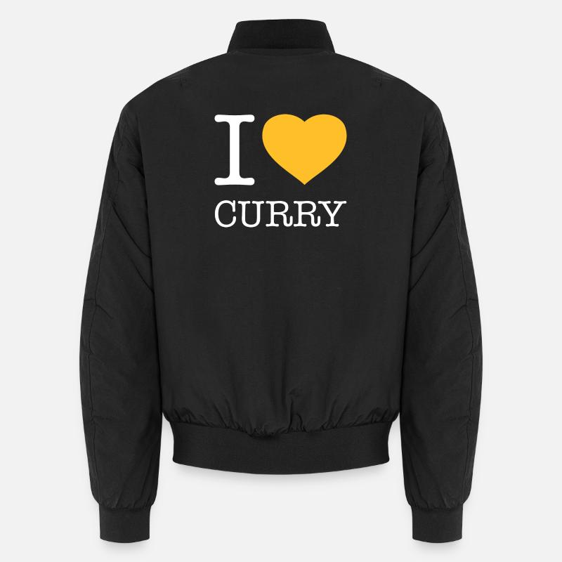 I LOVE CURRY - Unisex Bomberjacke - Schwarz