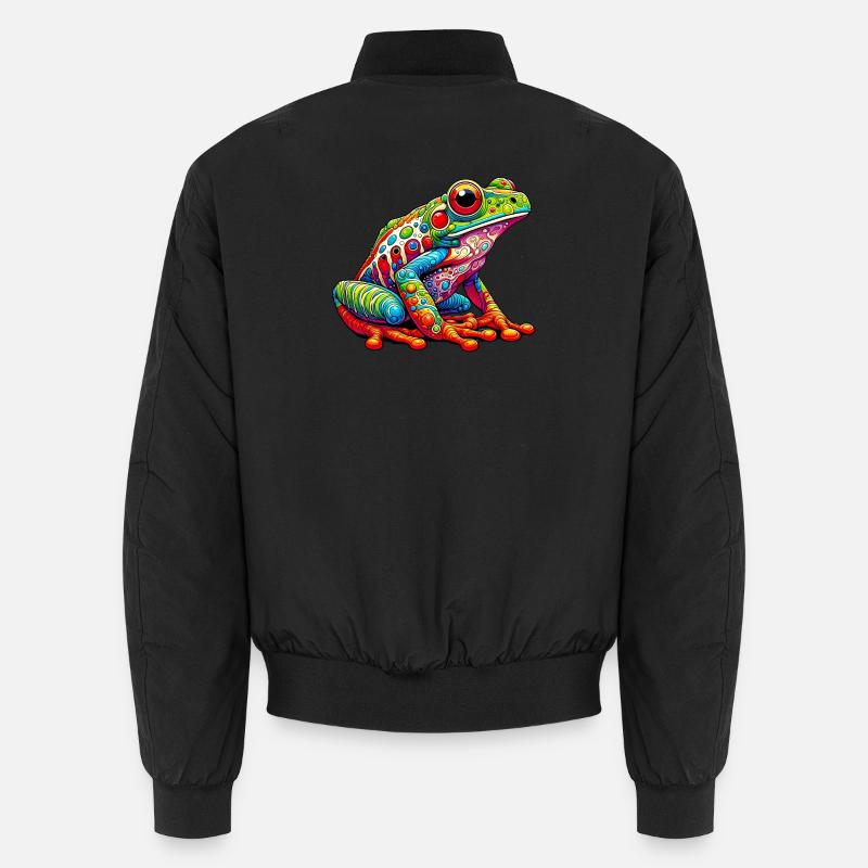 Frosch - Unisex Bomberjacke - Schwarz