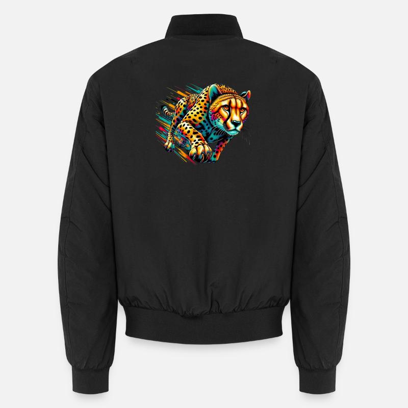 Gepard - Unisex Bomberjacke - Schwarz