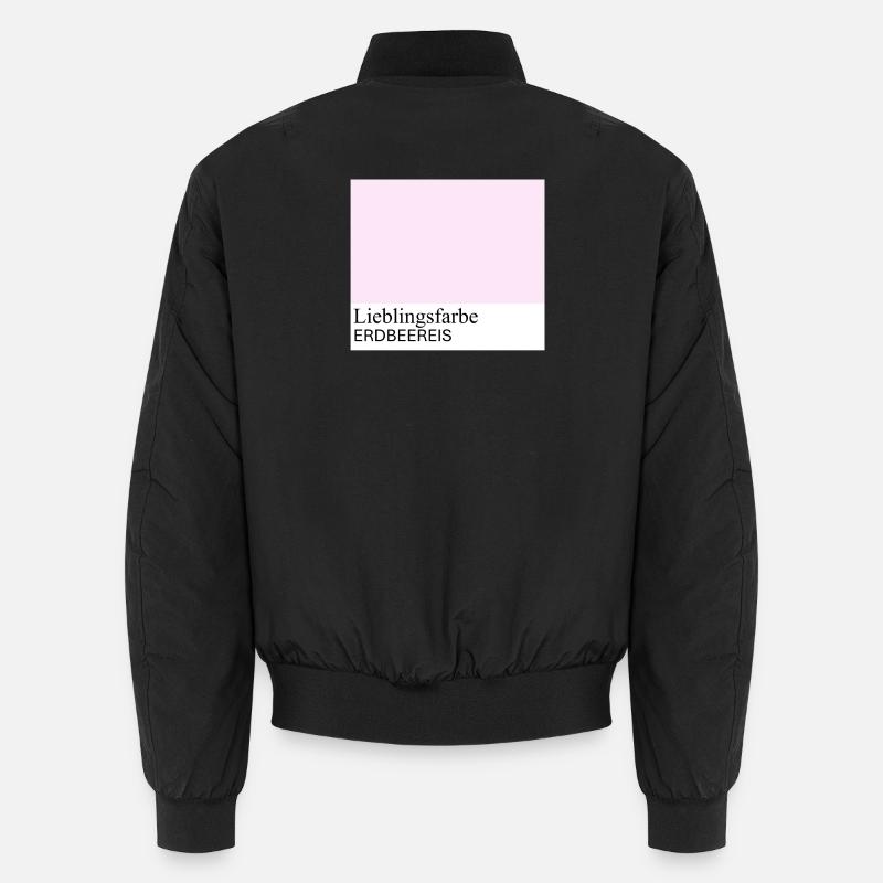 Erdbeereis - Unisex Bomberjacke - Schwarz