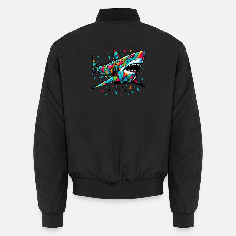 Shark - Unisex Bomber Jacket - black
