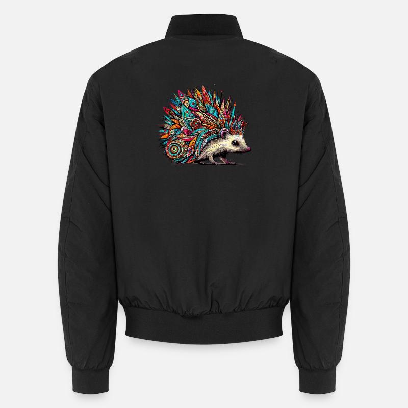 Igel - Unisex Bomberjacke - Schwarz