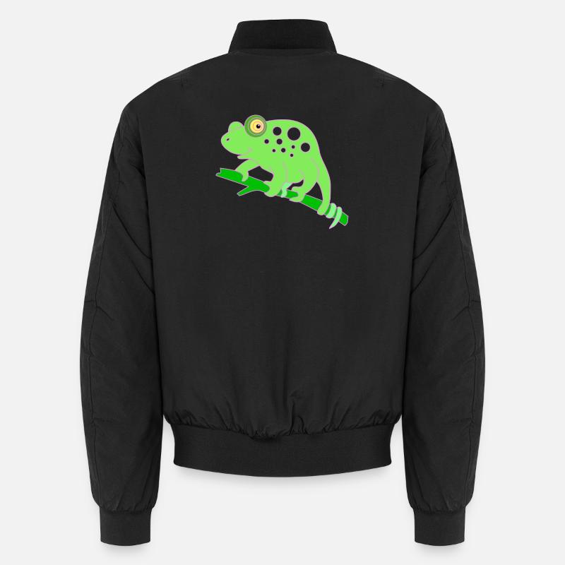 Chamaeleon tier - Unisex Bomberjacke - Schwarz
