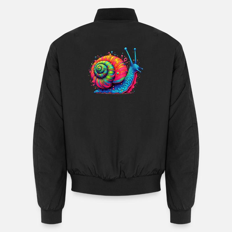 Schnecke Unisex Bomberjacke