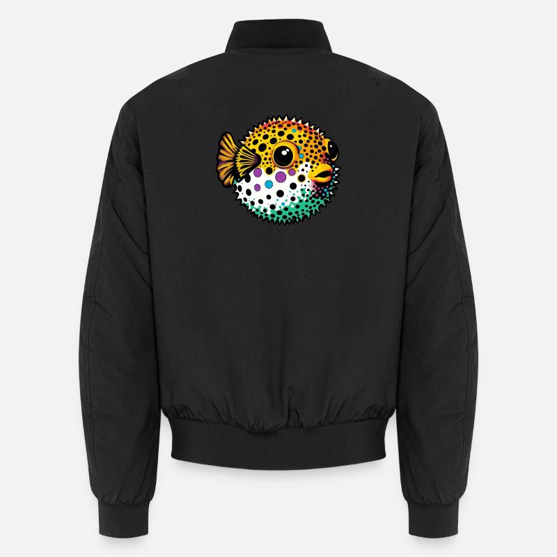 Kugelfisch - Unisex Bomberjacke - Schwarz