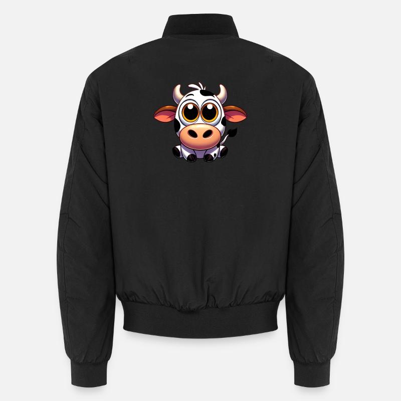Cow - Unisex Bomber Jacket - black
