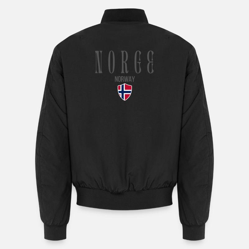 Norwegian pride, minimalist sleek design Unisex Bomber Jacket