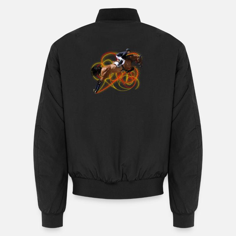 Flame Whirl Gallop Unisex Bomber Jacket