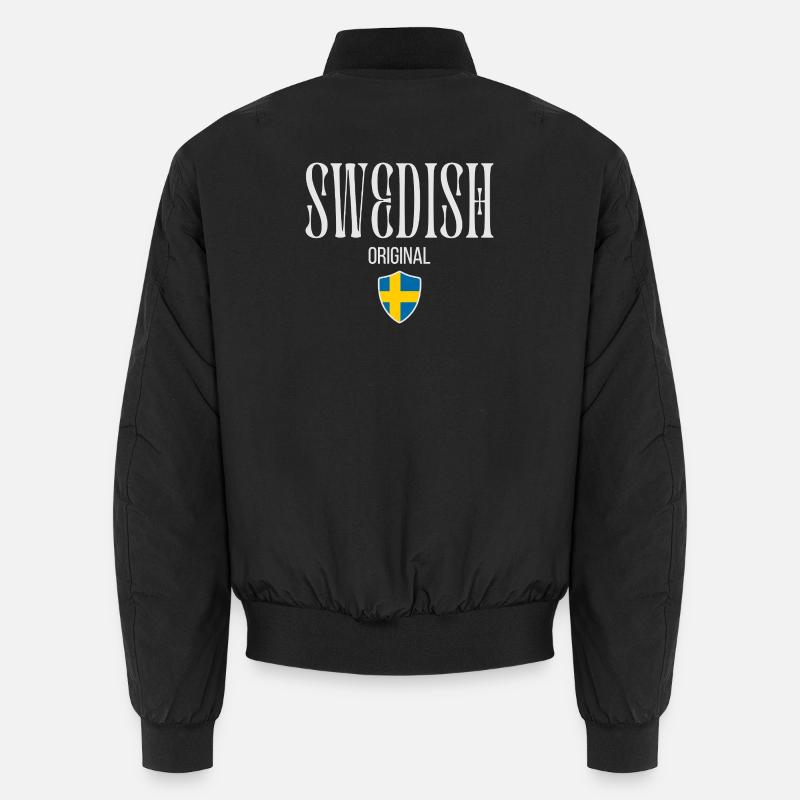 Original Swedish, Swedish Pride - Unisex Bomber Jacket - black