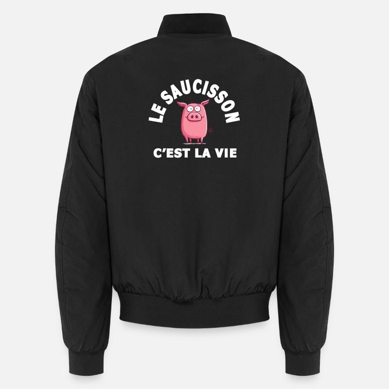 Wurst ist Lebenshumor Unisex Bomberjacke
