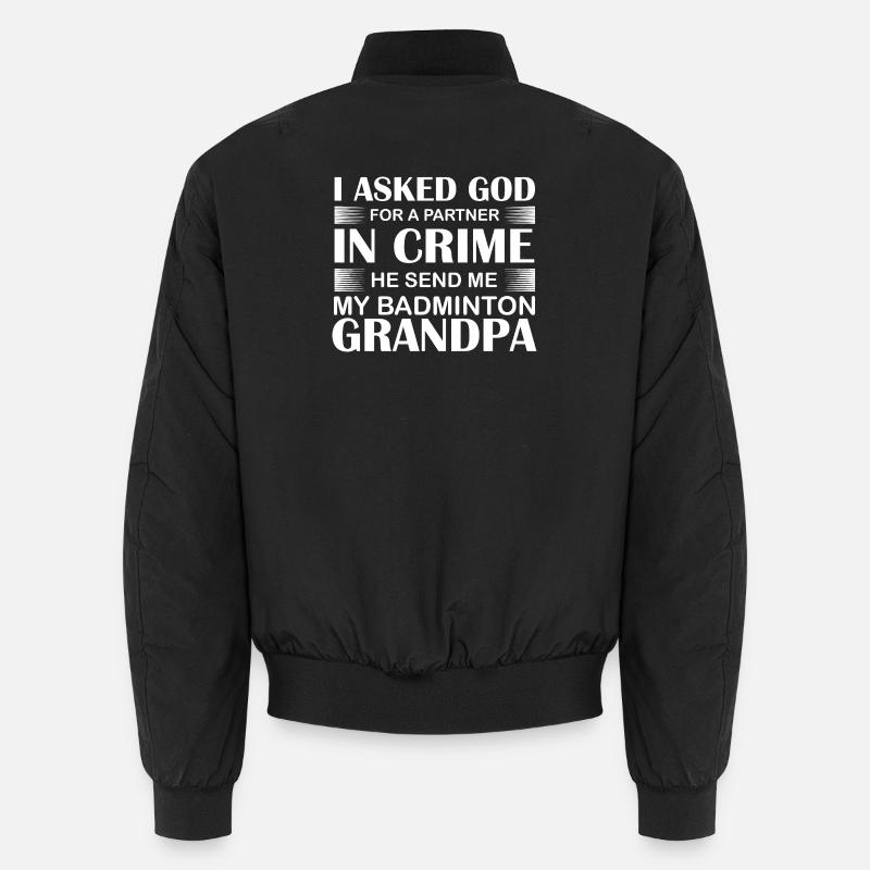 Badminton Opa Unisex Bomberjacke