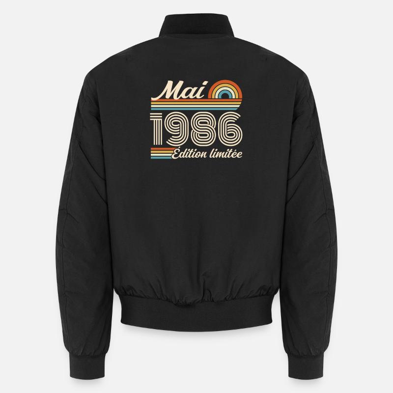 Mai 1986 - Bomber unisexe - noir