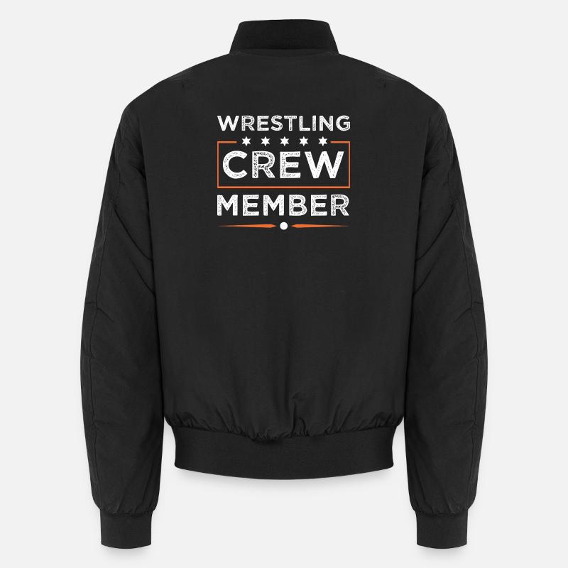 Wrestling Crew - Unisex Bomber Jacket - black