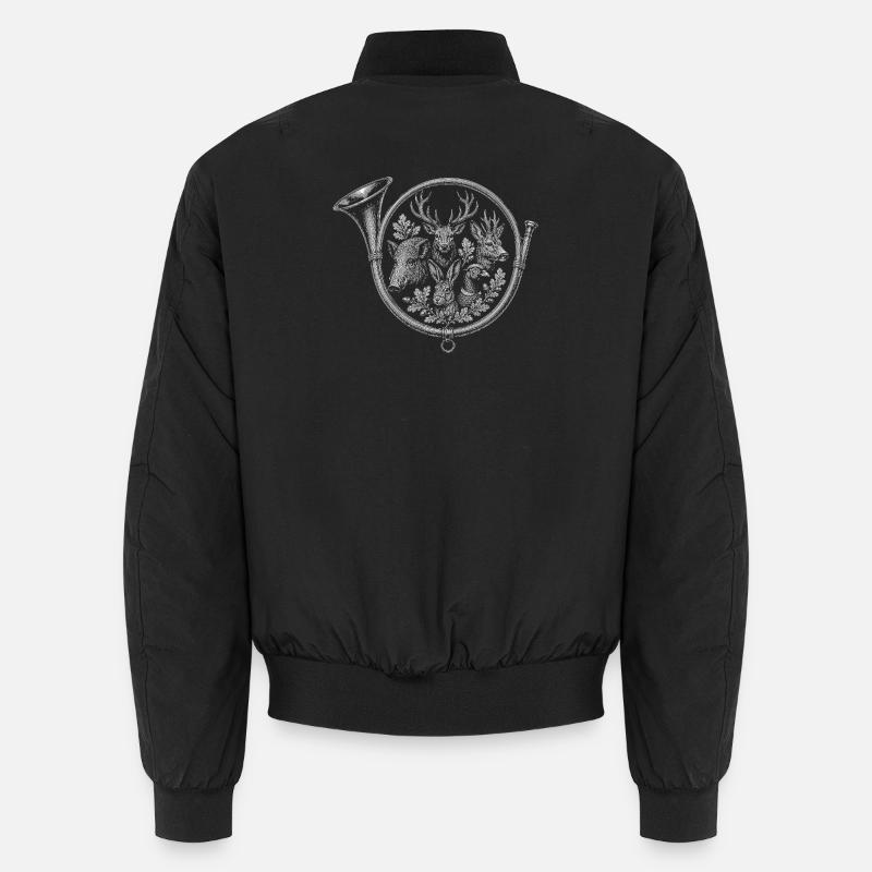 bugle - Unisex Bomber Jacket - black