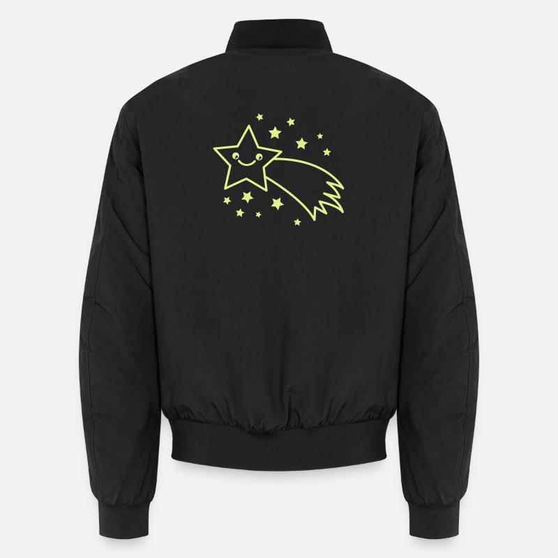 Shooting Star Flight - Unisex Bomber Jacket - black