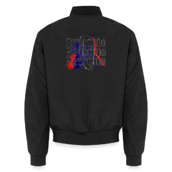 Kropotkin - Unisex Bomberjacke - Schwarz - Hinten - AI Model Male 185 light (185cm)