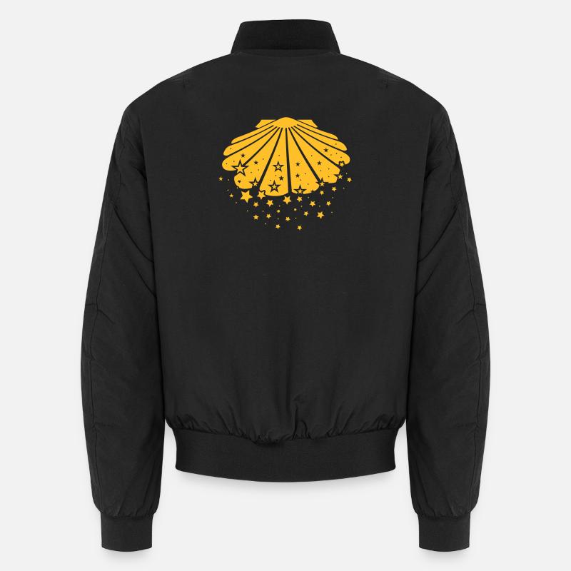 Compostela - Jakobsmuschel - Unisex Bomberjacke - Schwarz