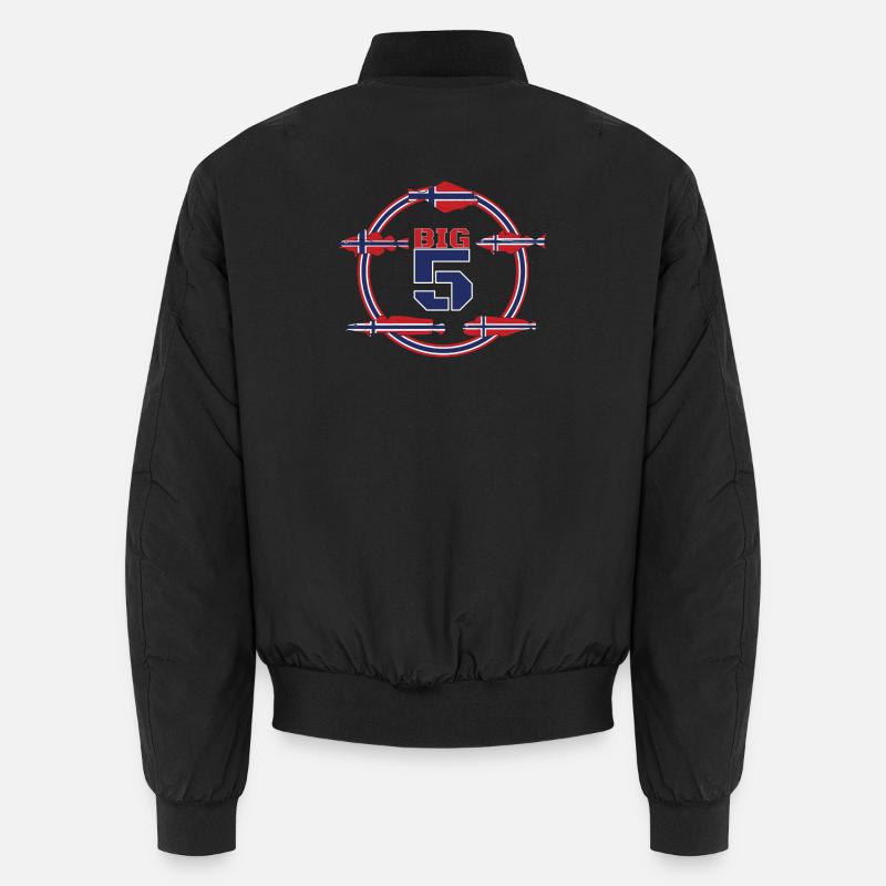 Norwegian Big 5 I Fishing Gift cod halibut Unisex Bomber Jacket