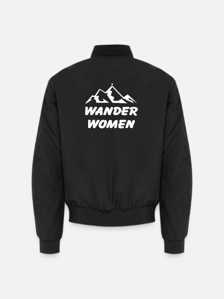 Wander Women Berge Wandern - Unisex Bomberjacke - Schwarz