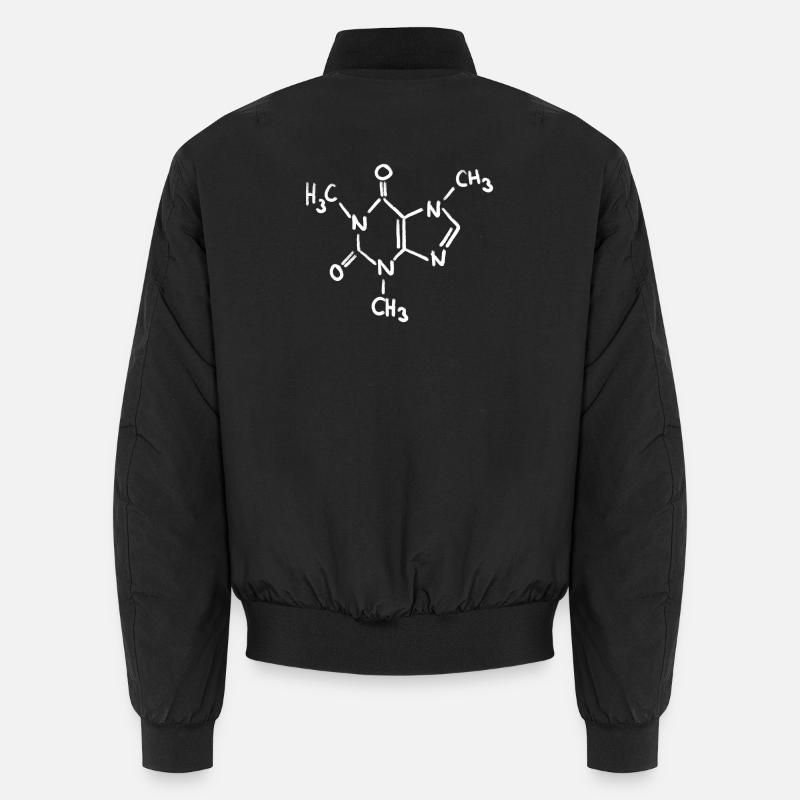Koffein Kreide Molekül Unisex Bomberjacke