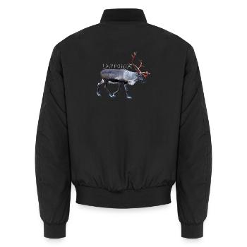 Lapponia - Bomber unisexe - noir - Dos - AI Model Male 185 light (185cm)