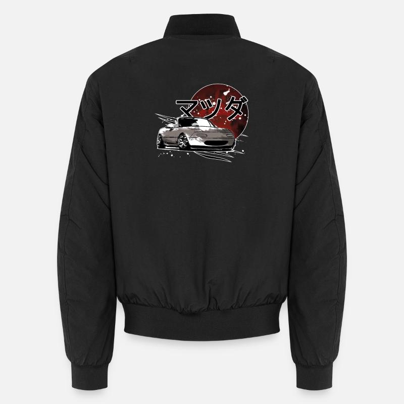 Car Mx5 Miata Japanese writing Unisex Bomber Jacket