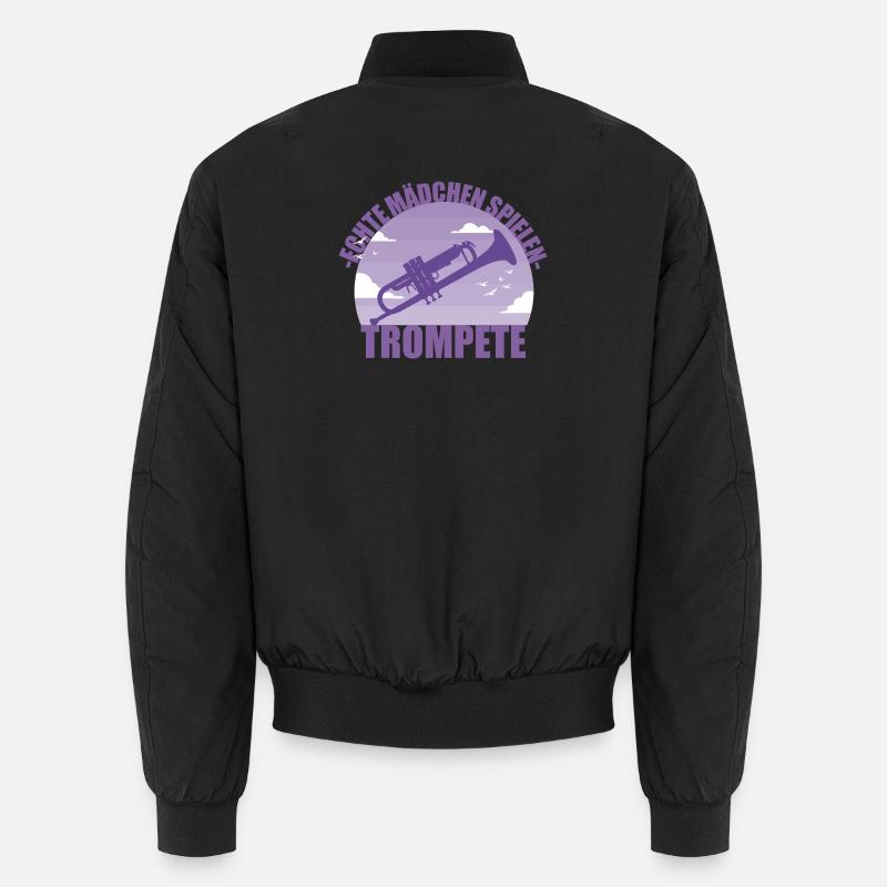 Trompete Musikerin Instrument Mädchen Geschenk Unisex Bomberjacke