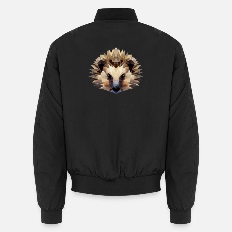 Igel Polygon Style Unisex Bomberjacke
