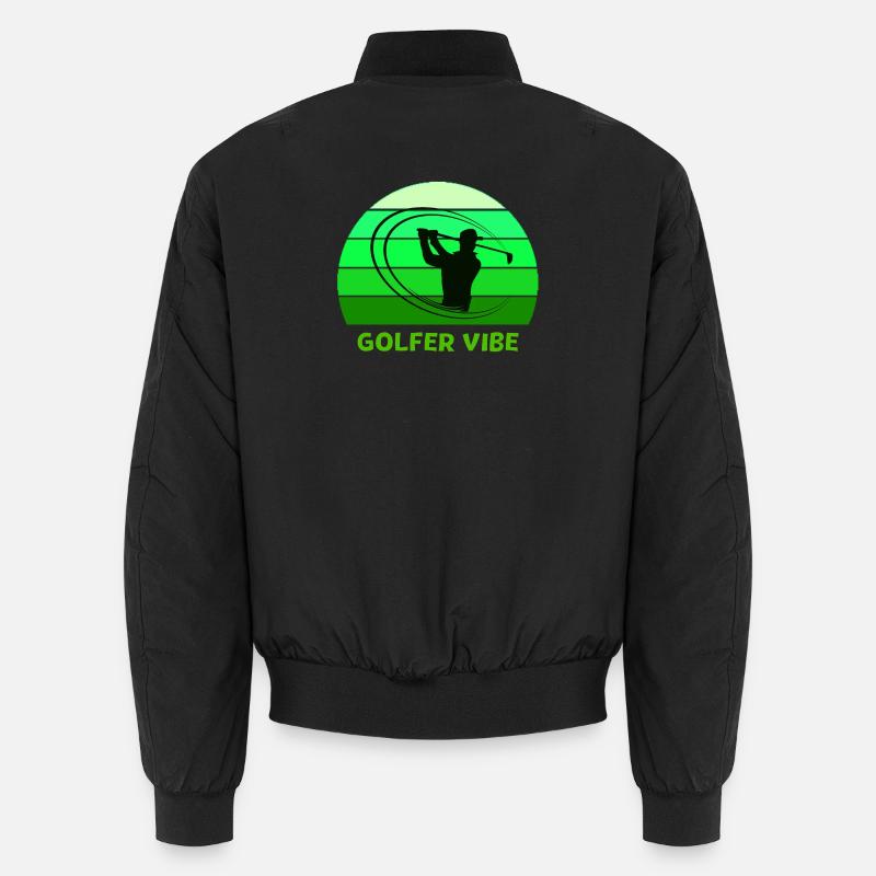golf, golfer, golffan Unisex Bomberjacke
