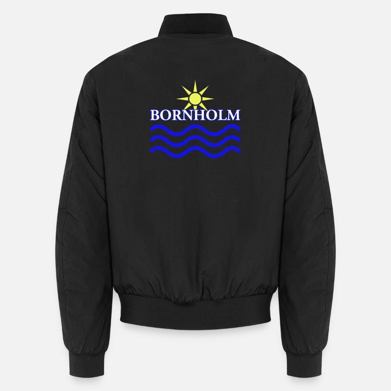 BORNHOLM-Eau du soleil - Bomber unisexe - noir