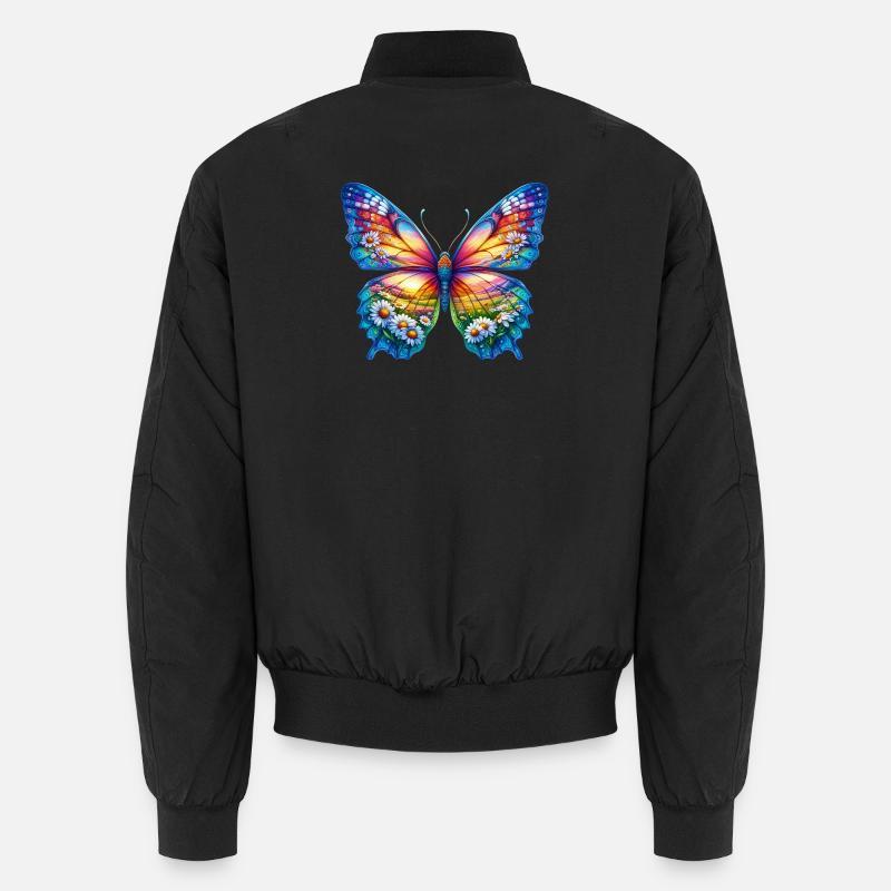 Schmetterlingsblumen Gänseblümchen Gänseblümchen Unisex Bomberjacke