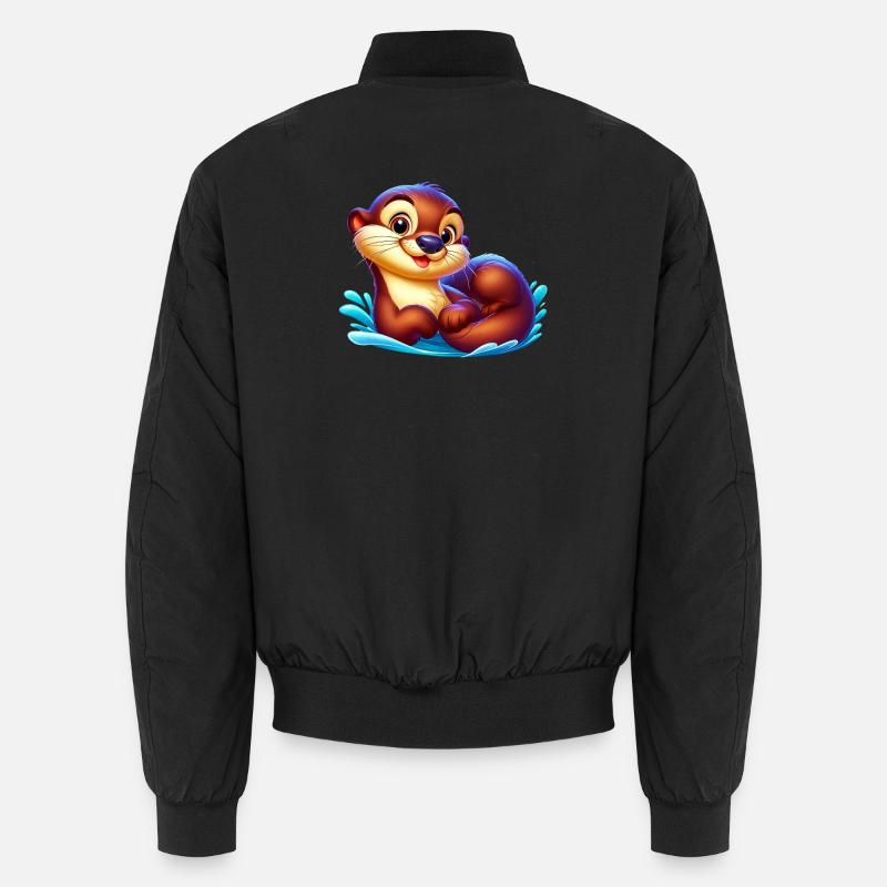 Otter - Unisex Bomberjacke - Schwarz