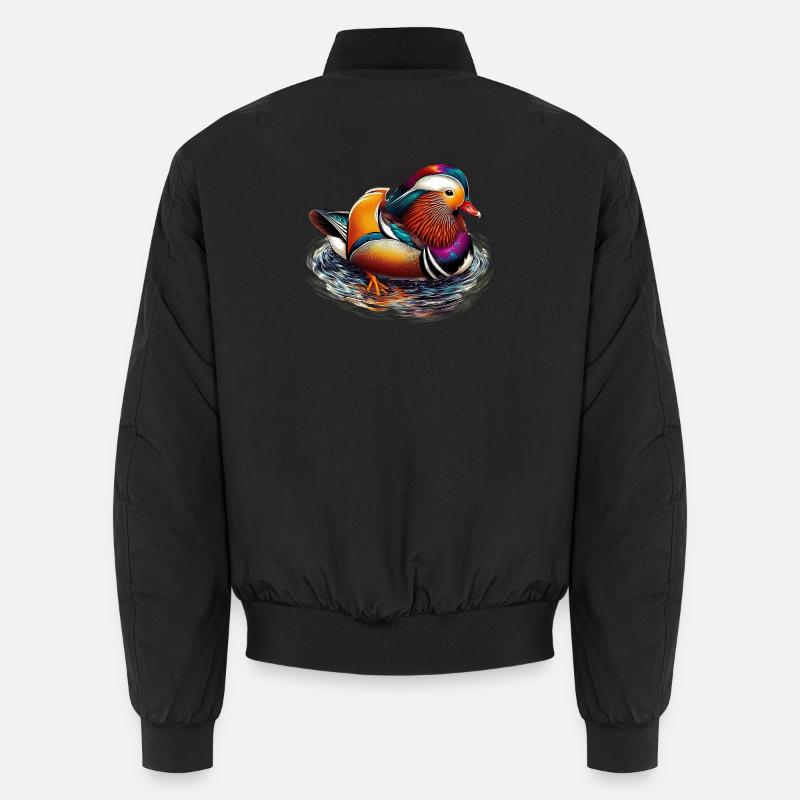 Anatra Mandarina - Giacca bomber unisex - nero