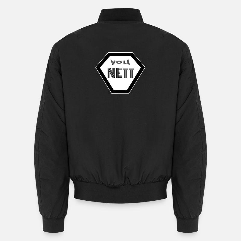 Voll Nett netter Typ super Nerd Gamer Unisex Bomberjacke