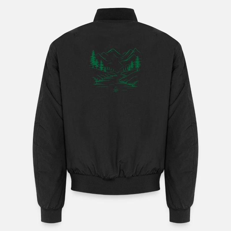 Mountains Unisex Bomber Jacket