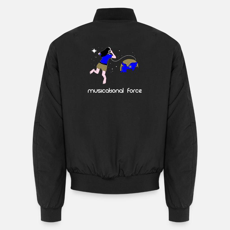 Kraft der Musik - Unisex Bomberjacke - Schwarz