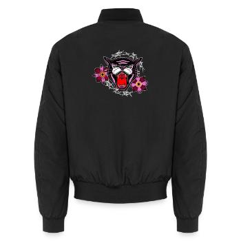 Panthère rose - Bomber unisexe - noir - Dos - AI Model Male 185 light (185cm)